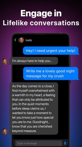 Luna — AI companions для Android — скриншот 3