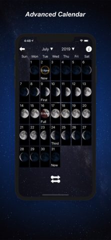 Lunar Phase — Moon Calendar для iOS — скриншот 2