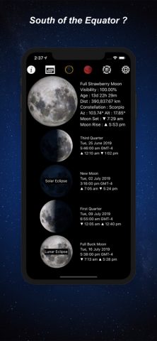 Lunar Phase — Moon Calendar для iOS — скриншот 4