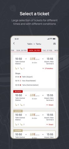 Lux Express для iOS — скриншот 4