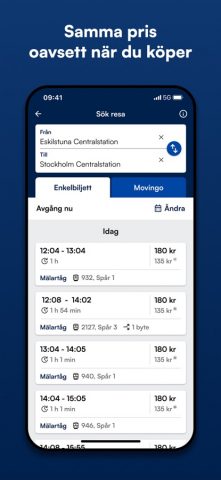 Mälardalstrafik для iOS — скриншот 3