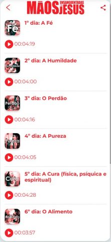 Mãos Ensanguentadas de Jesus для Android — скриншот 5
