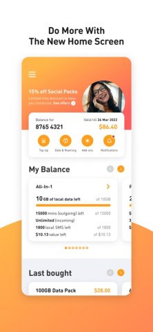 M1 Prepaid для iOS — скриншот 2