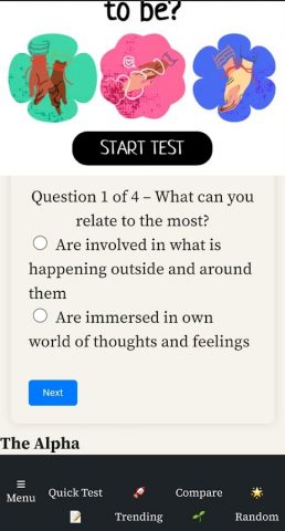 MBTI Database для Android — скриншот 5