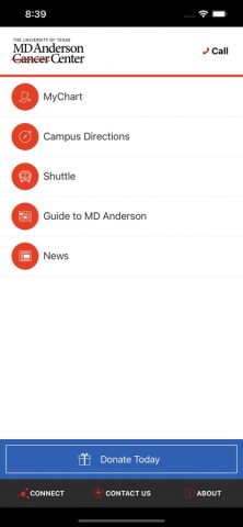 MD Anderson Mobile для iOS — скриншот 1