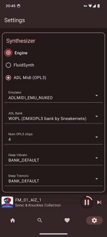 MIDI-плеер для Android — скриншот 4