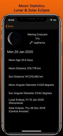 MOON Pro — Фазы Луны для iOS — скриншот 2