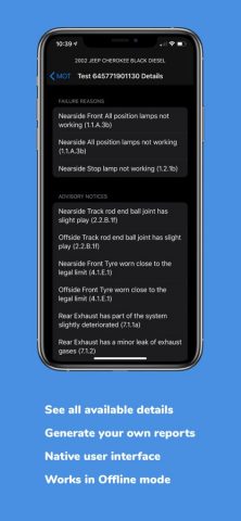 MOT History UK для iOS — скриншот 4
