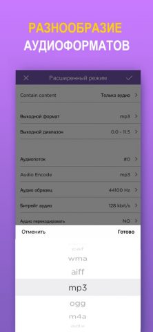 MP3 Конвертер Плюс для iOS — скриншот 1
