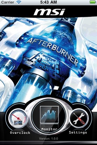 MSI Afterburner APP для iOS — скриншот 1