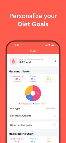 Macros — Calorie Counter для iOS — скриншот 2