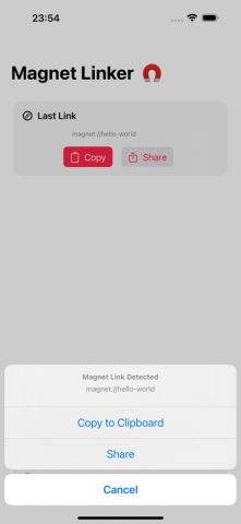 Magnet Linker для iOS — скриншот 1