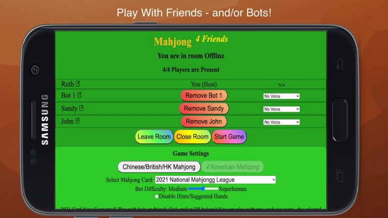 Mahjong 4 Friends для Android — скриншот 2
