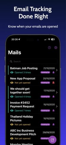 Mail Tracer — Email Tracking для iOS — скриншот 2