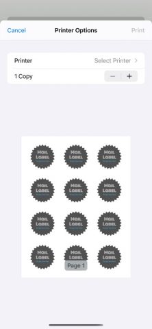 Mailing Label Designer для iOS — скриншот 2