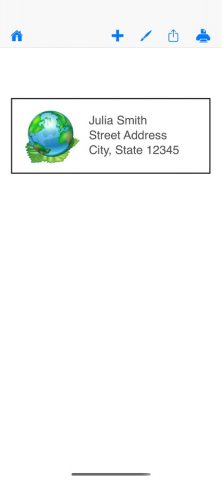 Mailing Label Designer для iOS — скриншот 3