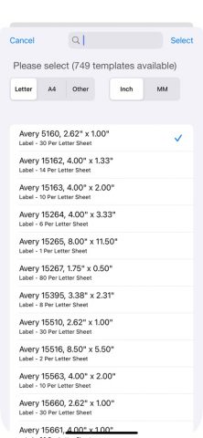 Mailing Label Designer для iOS — скриншот 4