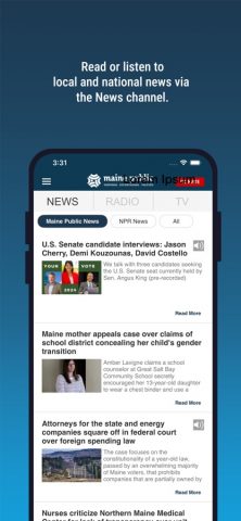 Maine Public Broadcasting App для iOS — скриншот 3