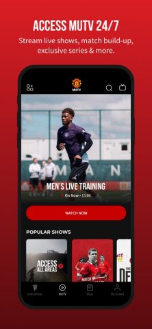 Manchester United Official App для iOS — скриншот 1