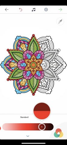 Мандала Картинки Раскраски для iOS — скриншот 1