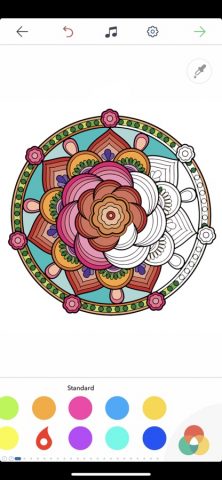 Мандала Картинки Раскраски для iOS — скриншот 2