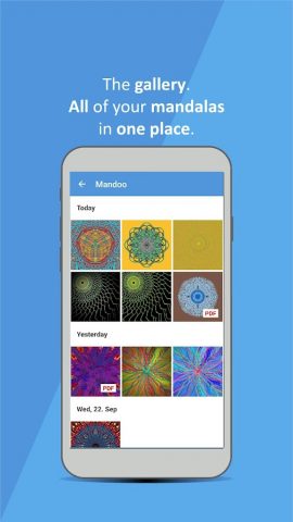 Mandoo: Mandala drawing App для Android — скриншот 2