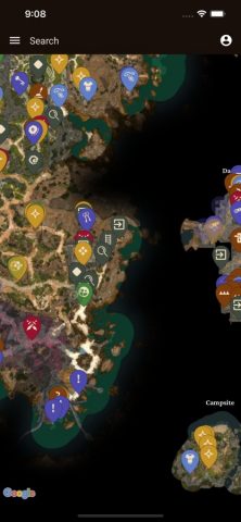 MapGenie: BG3 Map для iOS — скриншот 1