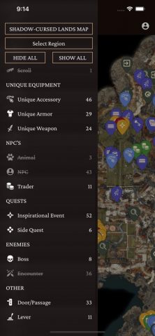 MapGenie: BG3 Map для iOS — скриншот 2