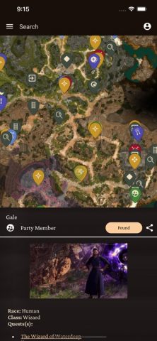 MapGenie: BG3 Map для iOS — скриншот 3