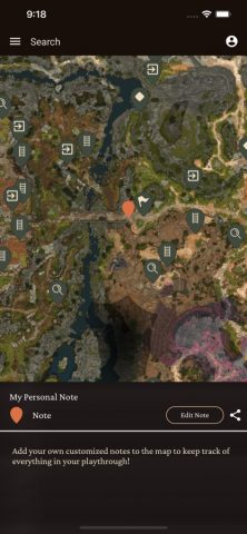 MapGenie: BG3 Map для iOS — скриншот 5