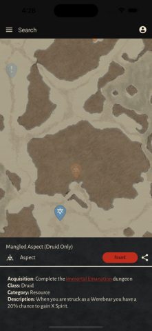 MapGenie: Diablo 4 Map для iOS — скриншот 3