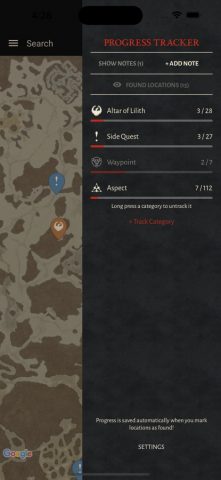 MapGenie: Diablo 4 Map для iOS — скриншот 4