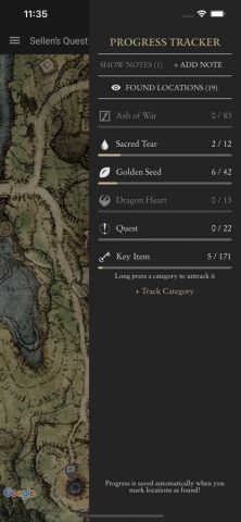 MapGenie: Elden Ring Map для iOS — скриншот 4