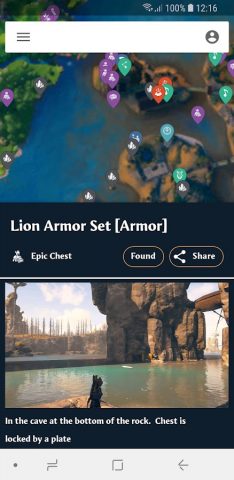 MapGenie: Fenyx Rising Map для Android — скриншот 3