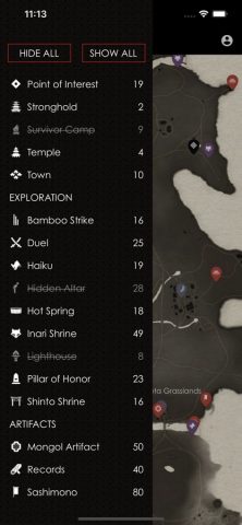 MapGenie: Tsushima Map для iOS — скриншот 2