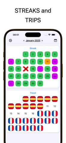 Mark Off: Visual Calendar для iOS — скриншот 1