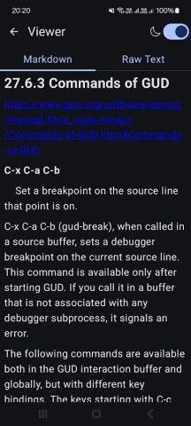 Markdown Viewer для Android — скриншот 3