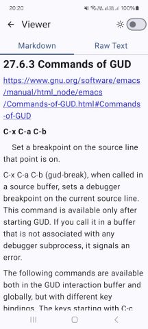 Markdown Viewer для Android — скриншот 5