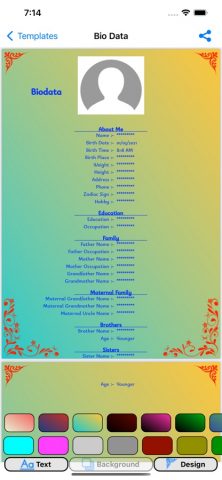 Marriage Biodata Maker для iOS — скриншот 2