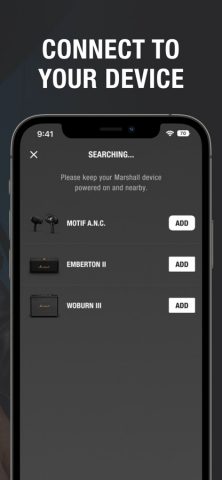 Marshall Bluetooth для iOS — скриншот 2