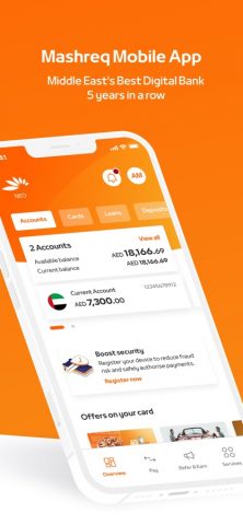 Mashreq UAE — Digital Banking для iOS — скриншот 3