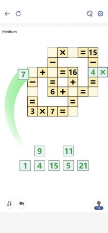 Math Puzzle Games — Cross Math для iOS — скриншот 1