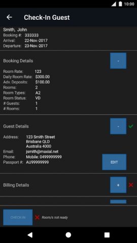 MaxOn — Maxial Hotel Operation для Android — скриншот 4