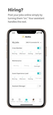 McHire для iOS — скриншот 2