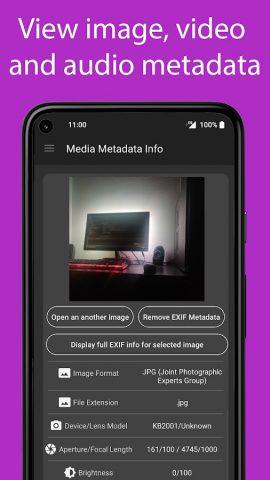 Media Metadata Info: EXIF Info для Android — скриншот 1