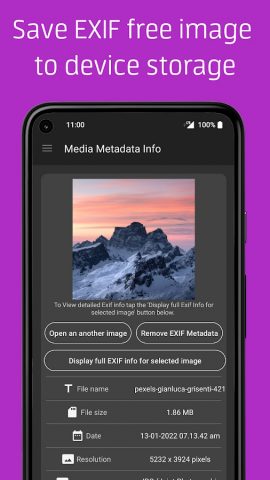 Media Metadata Info: EXIF Info для Android — скриншот 3