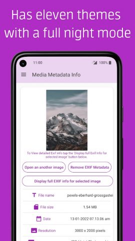 Media Metadata Info: EXIF Info для Android — скриншот 5