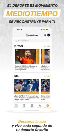 Mediotiempo для iOS — скриншот 1