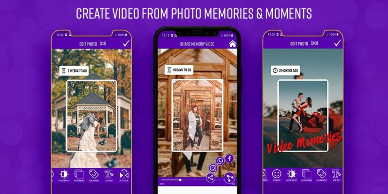 Memories Photo Video Maker для Android — скриншот 1