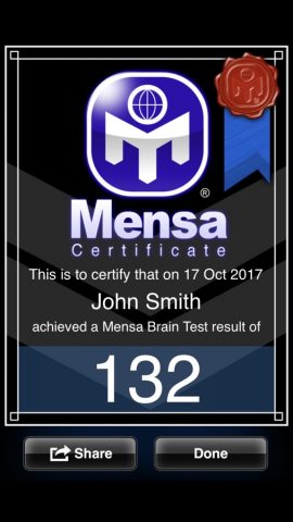 Mensa Brain Test для iOS — скриншот 5